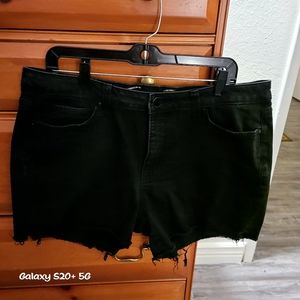 Womens Seven7 black Jean shorts